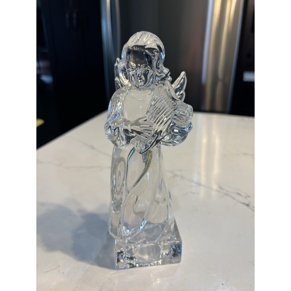 Mikasa‎ Crystal Angel Playing Mandolin Herald Collection 8 1/4" Tall Germany